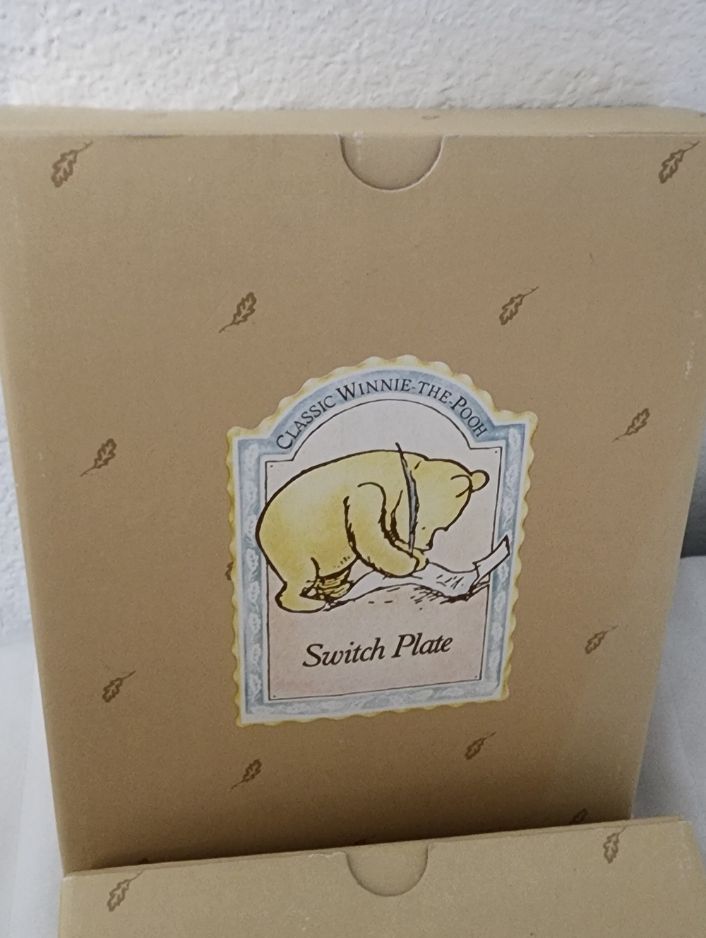 Classic Winnie-the-Pooh Ceramic Switch Plate - Yellow Accents - Picture 4 of 6